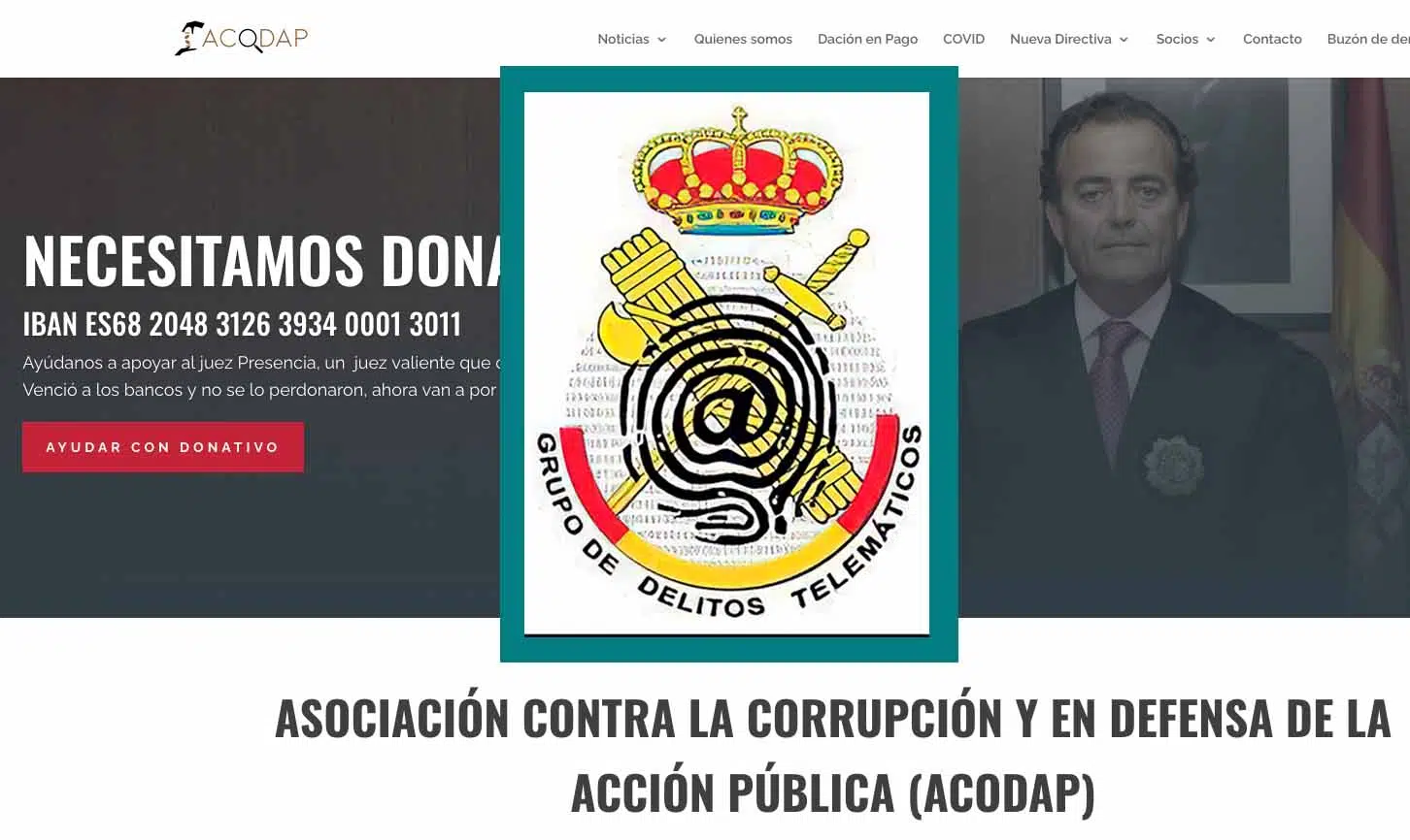 El magistrado Gadea ordena a los proveedores de Internet que bloqueen el dominio acodap.com, de Presencia