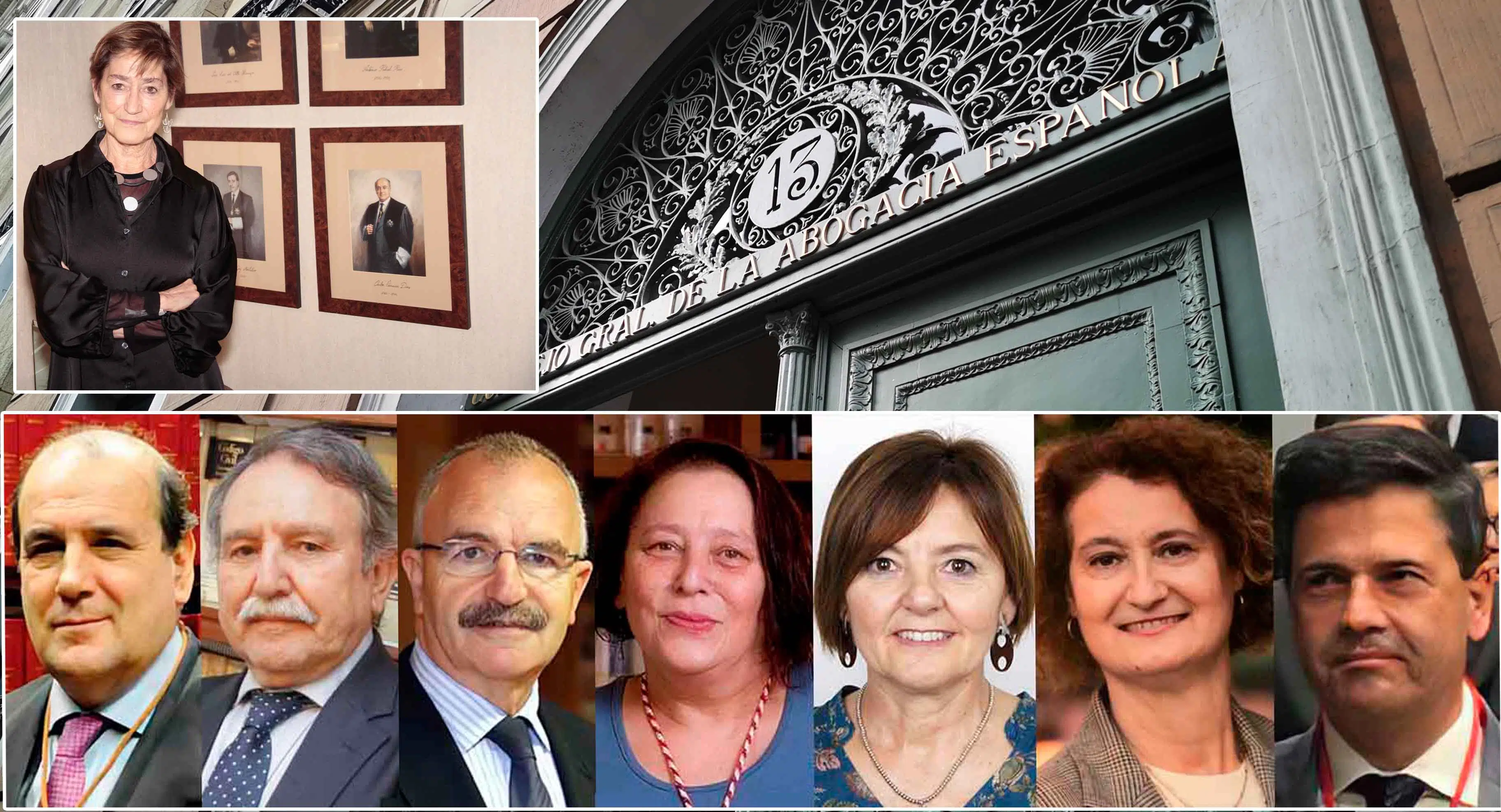 Los siete decanos de los Colegios de Abogados de Galicia cierran filas en torno a la presidenta Ortega y el CGAE