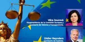 Los comisarios europeos Jourová y Reynders, Premio a la Independencia Judicial 2022
