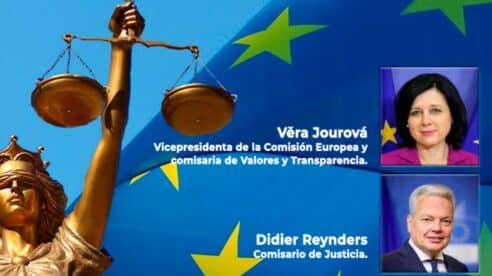 Los comisarios europeos Jourová y Reynders, Premio a la Independencia Judicial 2022