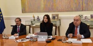 Rafael Mozo, Pilar Llop y Tontxu Rodríguez.