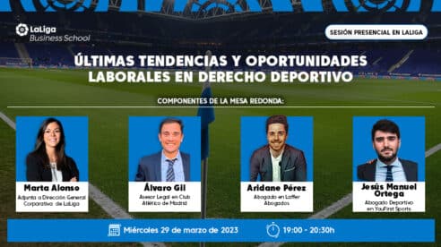 LaLiga organiza la sesión presencial “Últimas tendencias y oportunidades laborales en Derecho Deportivo”