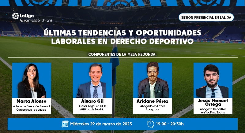 LaLiga organiza la sesión presencial “Últimas tendencias y oportunidades laborales en Derecho Deportivo”