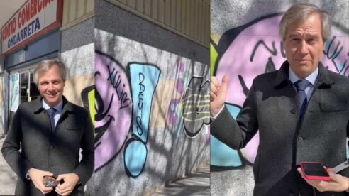 El candidato a la alcaldía de Alcorcón por el PP denuncia una nueva tasa para que los servicios municipales cobren a los comercios por quitar los grafitis 