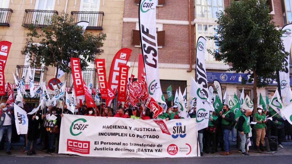 Los sindicatos exigen una subida salarial para todo el personal de la Administración de Justicia