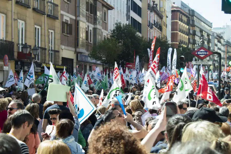 Alrededor de 5.000 funcionarios se movilizaron en el centro de Madrid. Foto: Virgilio González/Confilegal.