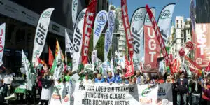 Huelga de funcionarios y sindicatos de Justicia. Foto: Virgilio González/Confilegal.