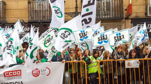 La huelga convocada por los sindicatos de Justicia destapa las heridas provocadas por el conflicto de los LAJ