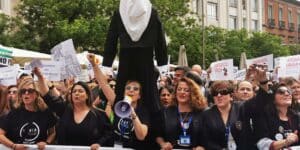 Manifestación por una pensión digna: "se están suicidando compañeros que no tienen para vivir"