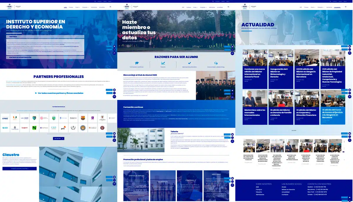 El Instituto Superior de Derecho y Economía (ISDE) se renueva con una web y una imagen corporativa actualizada