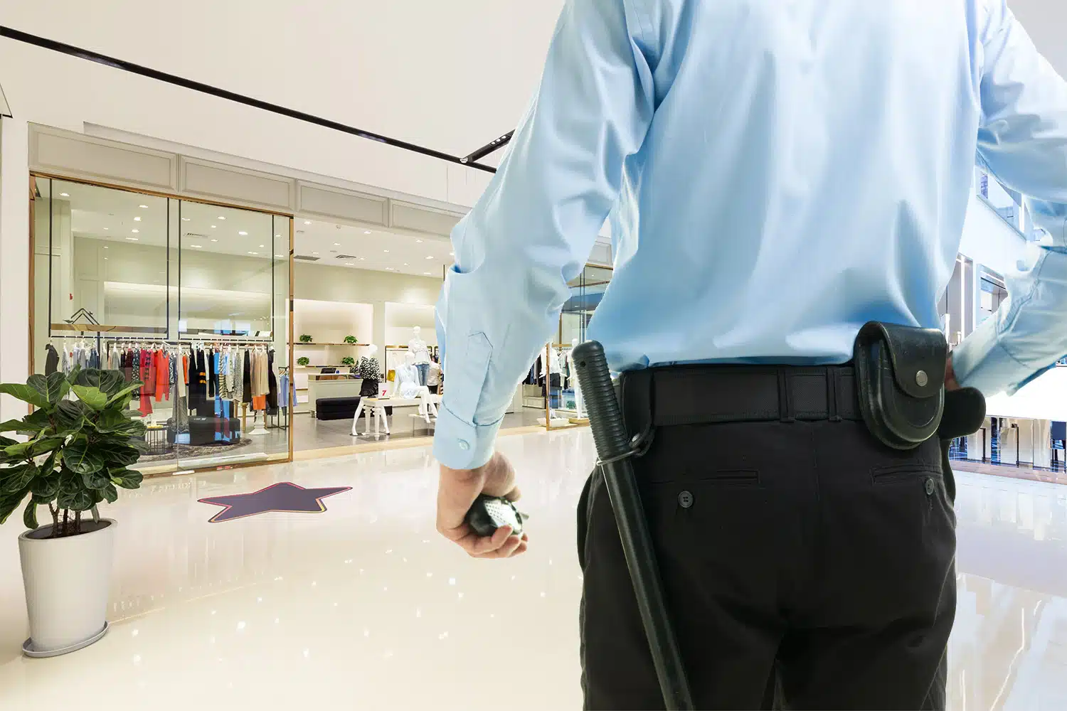 Los vigilantes de seguridad de los centros comerciales no pueden actuar en el interior de las tiendas si se producen hurtos 