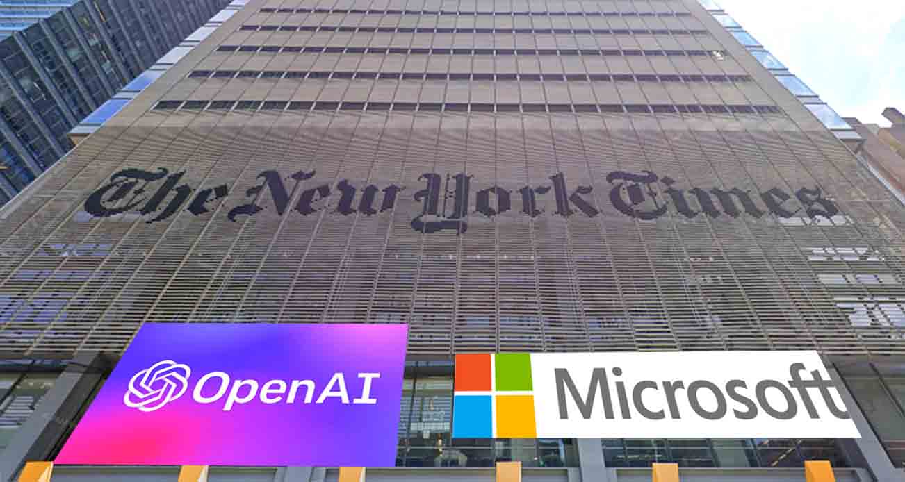El periódico The New York Times demanda a OpenAI y Microsoft por vulnerar sus derechos de autor con sus IA