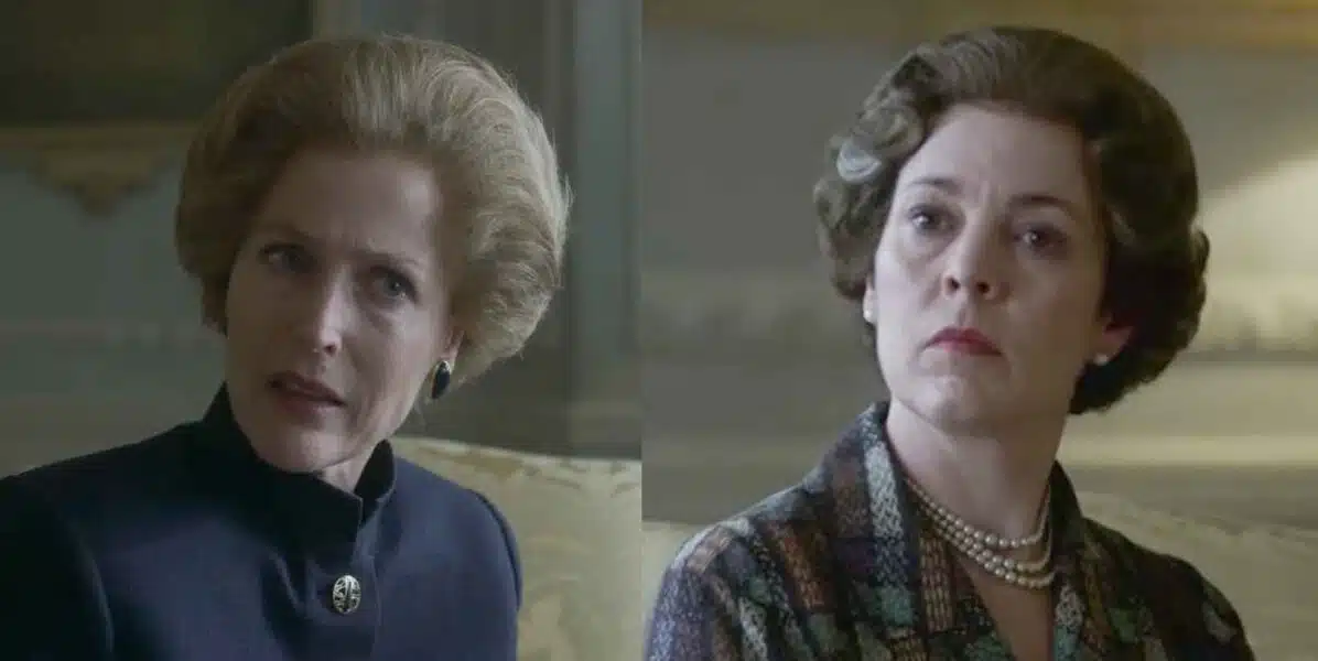 Margaret Thatcher y la Reina Isabel II