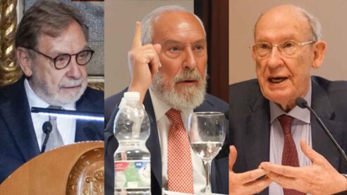 Juan Luis Cebrián, Manuel Aragón y Enrique Gimbernat juntos en un libro y en un acto contra la ley de amnistía