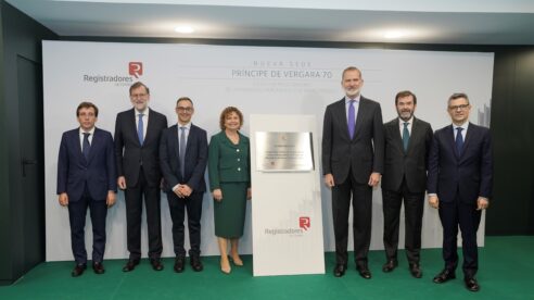 El Rey inaugura la nueva sede del Colegio de Registradores