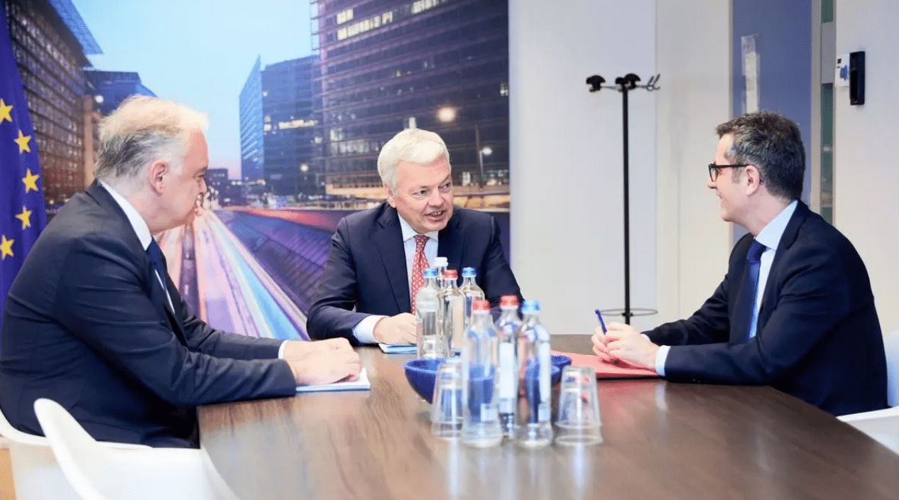 Suspendida la reunión del miércoles con Reynders en Madrid: las partes «necesitan más tiempo»