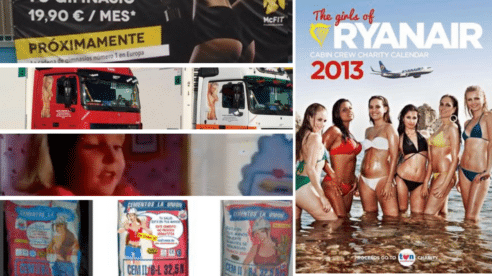 Entrenadoras sugerentes o azafatas en bikini: anuncios sexistas de Ryanair, McFit y otras marcas que acabaron en los tribunales