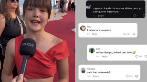 «A la fuerza si no quiere»: los comentarios sexuales a la actriz de 13 años Luna Fulgencio podrían ser un delito de amenazas