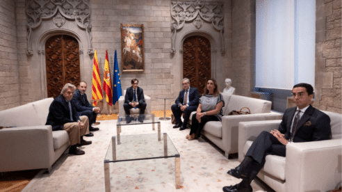 Los Registradores se reúnen con Salvador Illa para abordar el mercado inmobiliario y el panorama mercantil en Cataluña