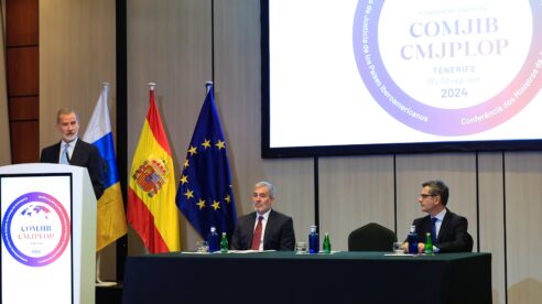 El Rey muestra el compromiso de España con la cooperación internacional en Justicia: “está el juego el futuro del bienestar y la seguridad”