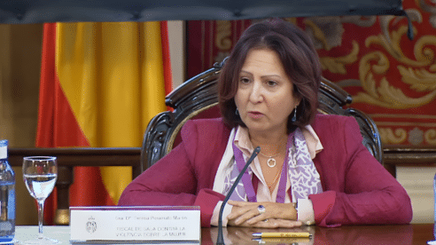 Teresa Peramato: «El 51,7% de las víctimas de violencia de género reconocen que, cuando la sufrían, sus hijos eran objeto de maltrato»
