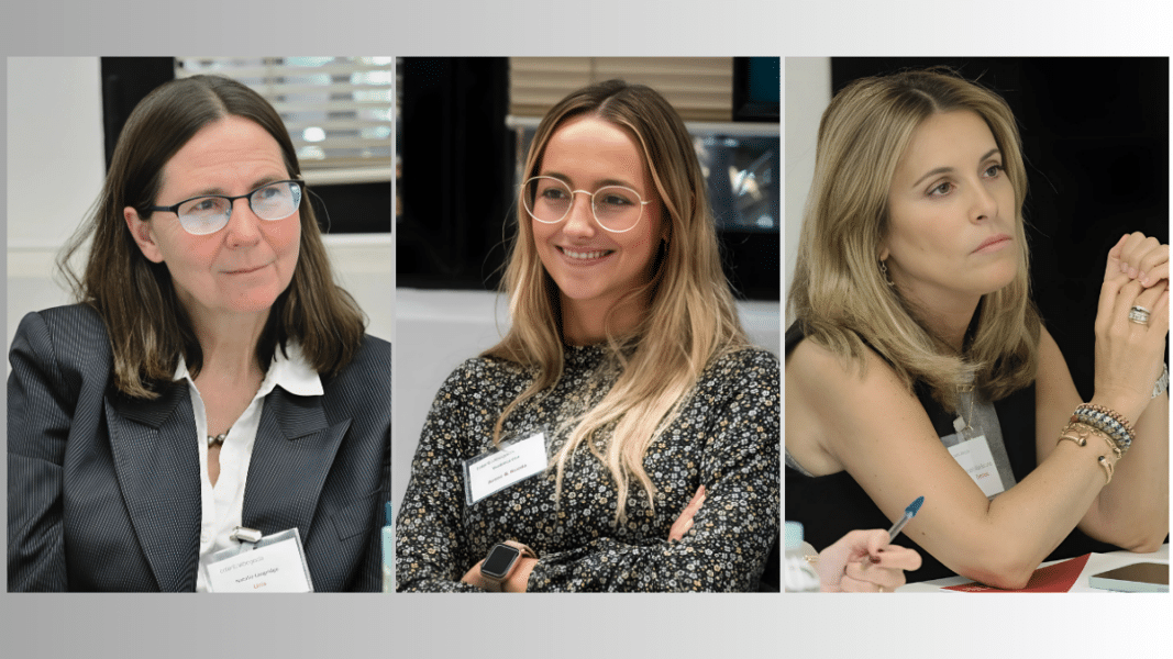 De izq. a dcha.: Natalie Langridge (Uría Menéndez), Verónica Cea (Araoz & Rueda) y Beatriz Alba Bascones (Eversheds Sutherland).