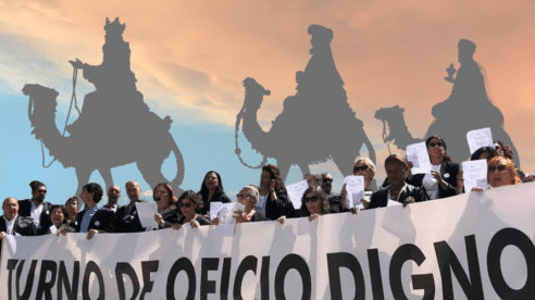 Los abogados del turno de oficio piden a los Reyes Magos una reunión con el ministro Félix Bolaños