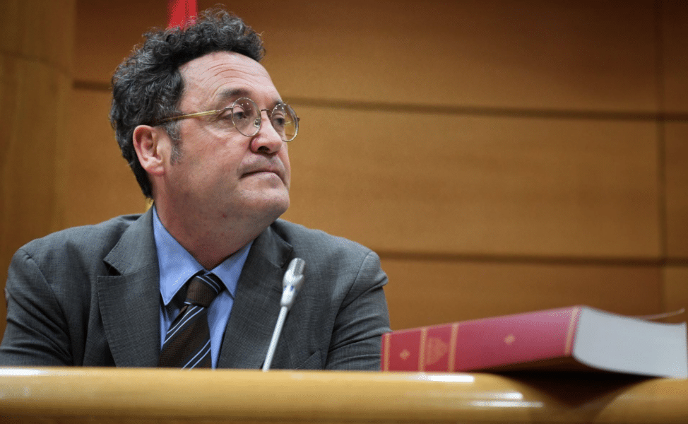 El fiscal general del Estado, Álvaro García Ortiz, durante su comparecencia en la Comisión de Justicia, en el Senado