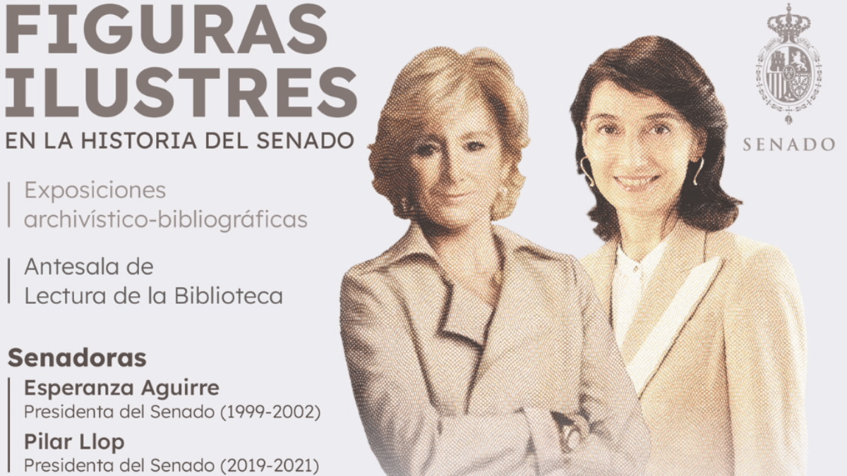 La Biblioteca del Senado rinde homenaje a Aguirre y Llop en una muestra que celebra el liderazgo femenino