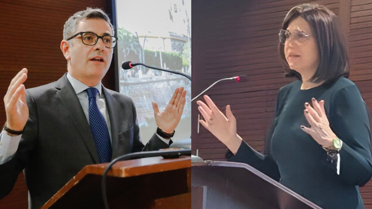 La presidenta de la APM, María Jesús del Barco, protagoniza un «choque de trenes» con el ministro Bolaños en la clausura del Congreso de su Asociación