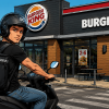 motorista repartidor burger king