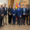 de izda. a dcha. Alberto Ramón Gaitán, Víctor Manuel Arrabal, Luis Mayorga, Concepción Pilar Barrio Del Olmo, Juan Jesús Vivas, Manuel Seda, Alfonso Cavallé, Francisco Javier Balsera, Juan Ramón Furrasola y José Eduardo García Pérez