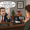 trabajador excluido de cena y cesta de navidad